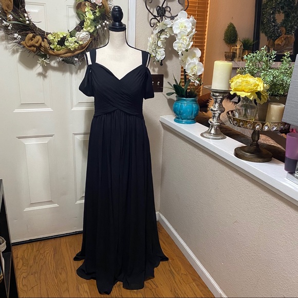NWT AW.Bridal A-Line Off Shoulder Bridesmaid Dress - Picture 3 of 16